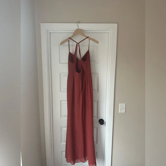 Azazie Manila Terracotta Dress Size 4 - Picture 2 of 4